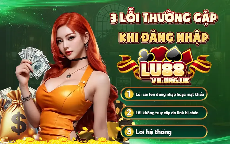 3 lỗi thường gặp khi đăng nhập Lu88